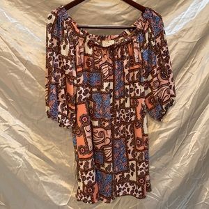 Loose fit mini dress